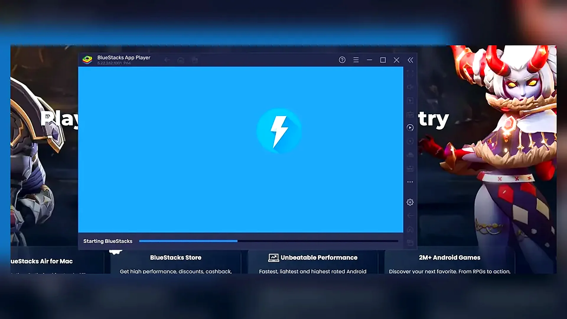 Starting BlueStacks 5 on Windows PC