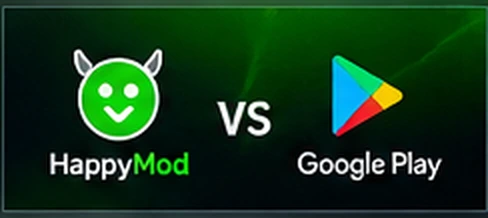 HappyMod vs Google Play Store comparison